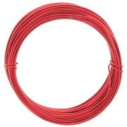 Fil en aluminium anodisé 1 mm - Rouge x10m