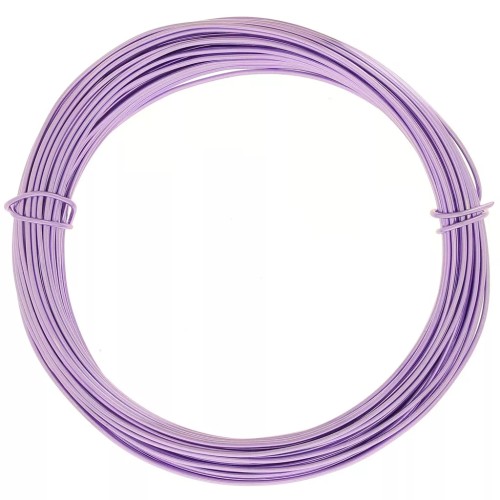 Fil en aluminium anodisé 1 mm - Lilas x10m