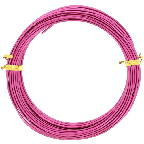 Fil en aluminium anodisé 1.5 mm - Fuchsia x5m