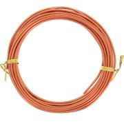 Fil en aluminium anodisé 2 mm - Orange foncé x5m