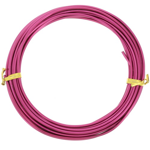 Fil en aluminium anodisé 2 mm - Fuchsia x5m