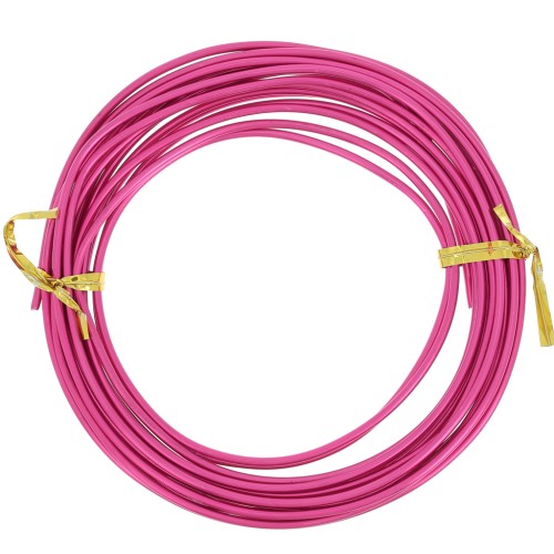 Fil en aluminium anodisé 2 mm - Magenta x5m