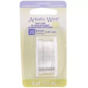 Fil de cuivre Artistic Wire 0.81 mm - Argenté anti-ternissement x5.5m