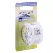 Fil de cuivre Artistic Wire 0.81 mm - Argenté anti-ternissement x5.5m