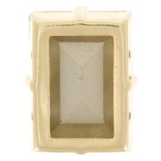 Cristal serti Aurora A4527 Step Cut Baguette 14x10 mm - Doré - Crystal x1