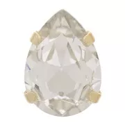 Cristal serti Aurora A4320 Drop 8x6 mm - Doré - Crystal x1