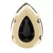 Cristal serti Aurora A4320 Drop 8x6 mm - Doré - Jet x1