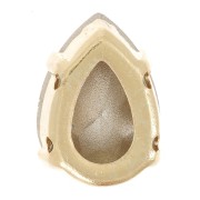 Cristal serti Aurora A4320 Drop 8x6 mm - Doré - Black Diamond x1