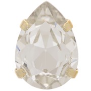 Cristal serti Aurora A4320 Drop 14x10 mm - Doré - Crystal x1
