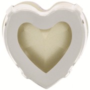 Cristal serti Aurora Coeur A4827 Heart 27 mm - Rhodié - Black Diamond x1