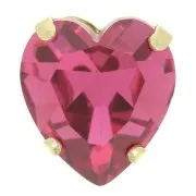 Cristal serti Aurora Coeur A4831 Antique Heart 11x10 mm - Doré - Rose x1