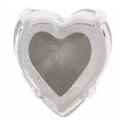 Cristal serti Aurora Coeur A4831 Antique Heart 11x10 mm - Rhodié - Crystal x1