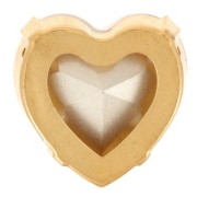 Cristal serti Aurora Coeur A4831 Antique Heart 15.5x14 mm - Doré - Ruby x1