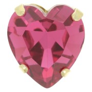 Cristal serti Aurora Coeur A4831 Antique Heart 15.5x14 mm - Doré - Rose x1