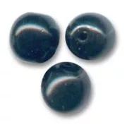 Perles en verre tchèque rondes  3 mm Jet  x50
