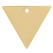 Breloque triangle 15x13 mm - Acier inoxydable 304 Doré x1