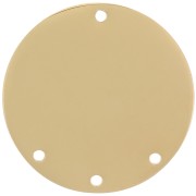 Pendentif chandelier rond 20 mm - 3 trous - Acier inoxydable 316L Doré x1