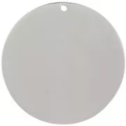 Pendentif rond 25 mm - Acier inoxydable 316L x1