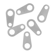 Attaches ovales 8x4 mm pour fermoir - Acier inoxydable 304  x10|raw }}