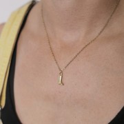 Tour de cou maille Forçat limée 1.6 mm - Acier inoxydable 316L Doré x48cm