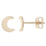 Boucles d'oreilles lune 6x5 mm - Gold Filled (or laminé) x2|raw }}