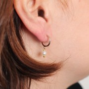 Créoles ouvertes 12 mm avec anneau ouvert - Gold filled (or laminé)  x2