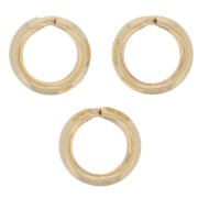 Anneaux doubles 6.2x1 mm - Gold filled (or laminé)  x5|raw }}