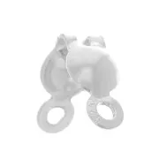 Cache noeuds 3.5 mm avec anneaux fermés - Argent 925 x10