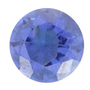 Cabochon rond 4 mm en Oxyde de Zirconium - Tanzanite x1