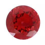 Cabochon rond 3 mm en Oxyde de Zirconium - Dark Garnet x1