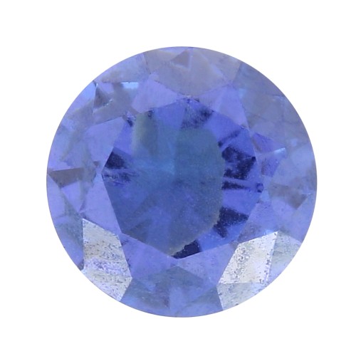 Cabochon rond 3 mm en Oxyde de Zirconium - Tanzanite x1