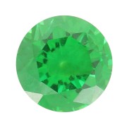 Cabochon rond 3 mm en Oxyde de Zirconium - Emerald x1|raw }}