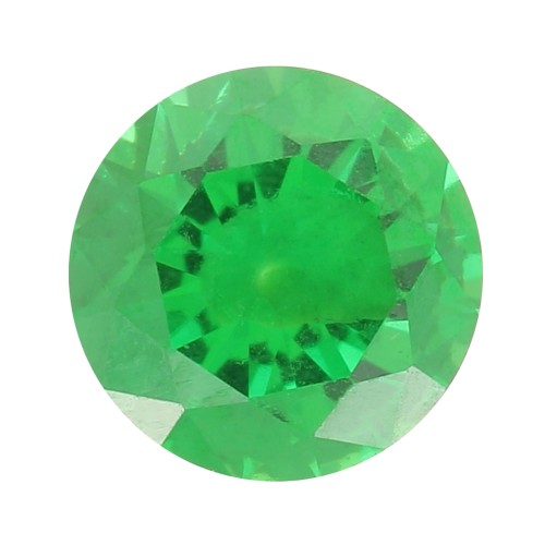 Cabochon rond 3 mm en Oxyde de Zirconium - Emerald x1