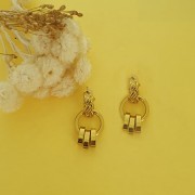 Anneaux ouverts 14x2 mm - Acier inoxydable 316L Doré x6