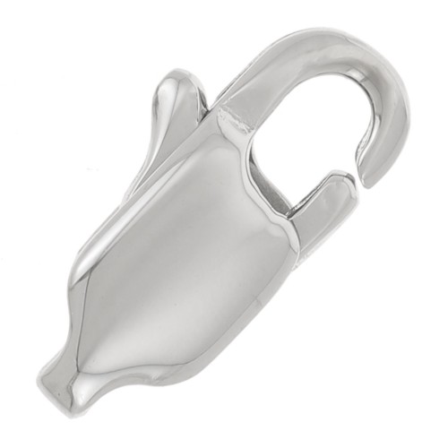 Fermoirs mousquetons allongés 11 mm - Acier inoxydable 316L x10