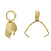 Attaches pendentifs 9 mm - Acier inoxydable 304 Doré x10|raw }}