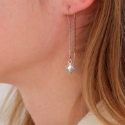 Chaines d'oreilles maille Vénitienne traversantes 38 + 43 mm - Acier inox 304 x20