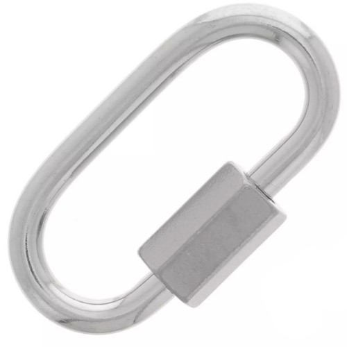 Fermoir ovale à visser 21x11 mm - Acier inoxydable 304 x1