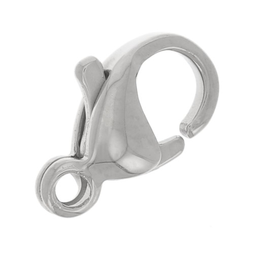 Fermoirs mousquetons 9 mm - Acier inoxydable 304L x10