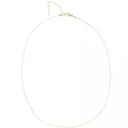 Tour de cou maille Paloma 0.9 mm - Acier inoxydable 304 Doré x48cm