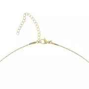 Tour de cou maille Paloma 0.9 mm - Acier inoxydable 304 Doré x48cm