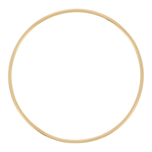 Bracelet jonc fin lisse 59 mm - Petit poignet - Acier inoxydable 304L Doré x1