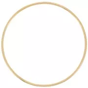 Bracelet jonc fin lisse 65 mm - Acier inoxydable 304L Doré x1