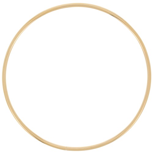 Bracelet jonc fin lisse 65 mm - Acier inoxydable 304L Doré x1