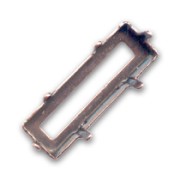Serti griffe pour cabochon PureCrystal Princess Baguette 15x5 mm - Cuivré x1