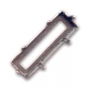 Serti griffe pour cabochon PureCrystal Princess Baguette 15x5 mm - Cuivré x1