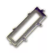 Serti griffe pour cabochon PureCrystal Princess Baguette 15x5 mm - Bronze x1