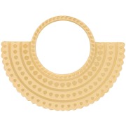 Pendentif ethnique texturé 23x30 mm - Acier inoxydable 316L Doré x1|raw }}