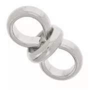 Poussoir double 12x6 mm pour cordon 4 mm - Acier inoxydable 304L x1