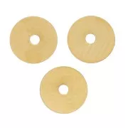 Perles rondelles Heishi - disque plat 5x0.2 mm - Acier inoxydable 304L Doré x25